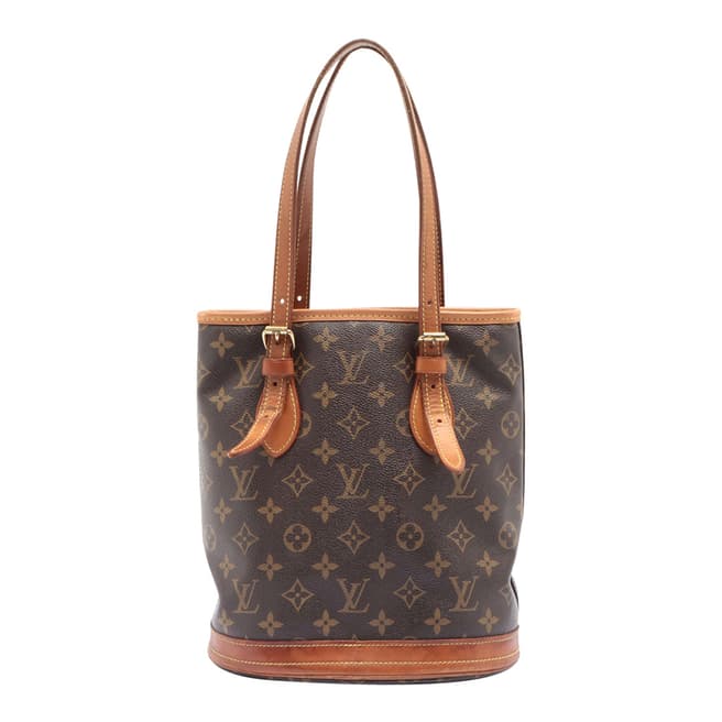 Louis Vuitton Vintage Brown Bucket Shoulder Bag