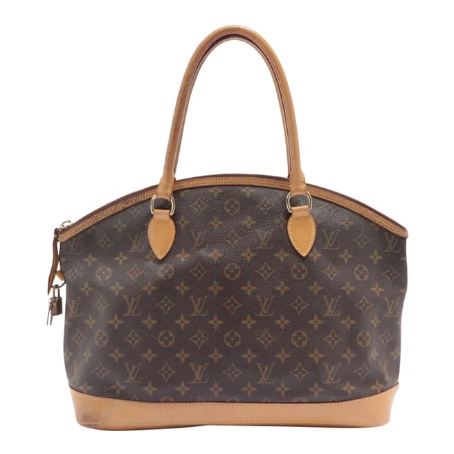 Vintage Louis Vuitton Brown Lockit Shoulder Bag