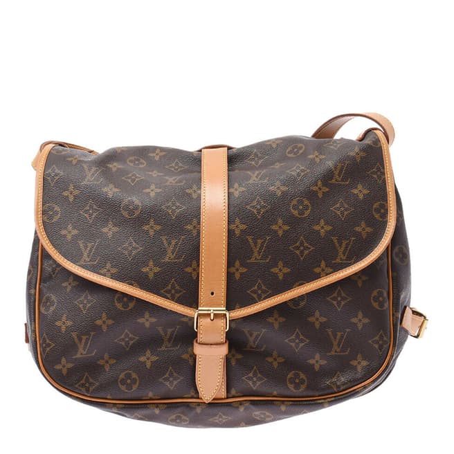 Louis Vuitton Vintage Brown Saumur 35 Shoulder Bag