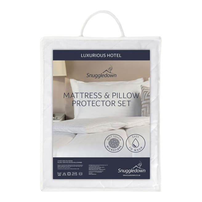 Snuggledown Luxury Hotel Single Mattress and Pillow Protector