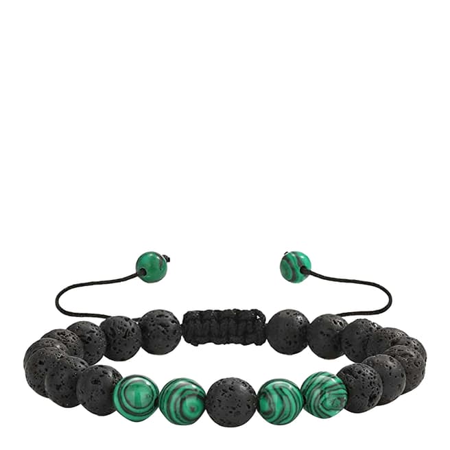 Stephen Oliver Green & Black Adjustable Bracelet