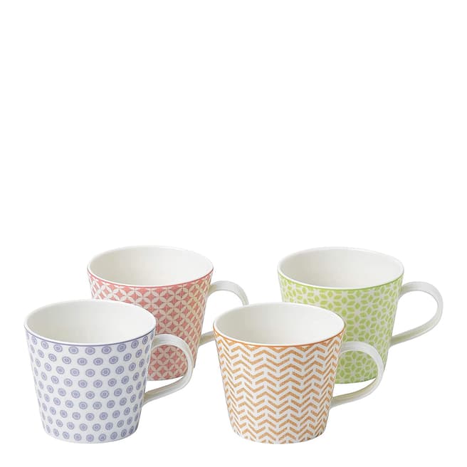 Royal Doulton Set of 4 Pastels Accent Mugs, 365ml
