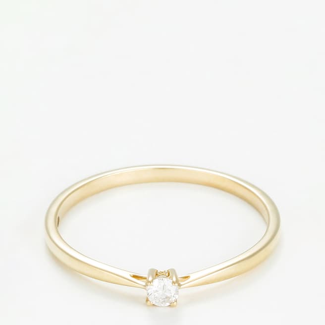 Paris Vendôme Gold Diamond Solitaire Ring