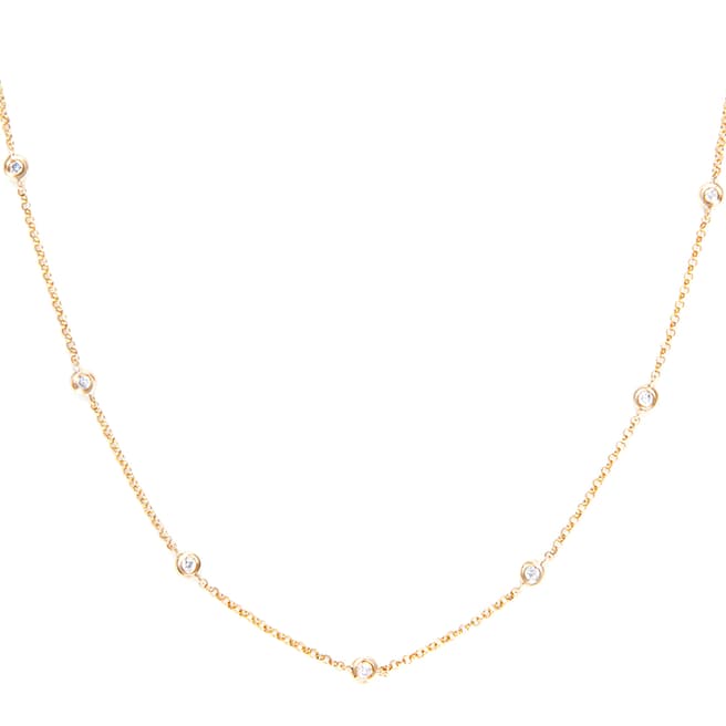 Le Diamantaire Gold Diamond Circle Linked Necklace