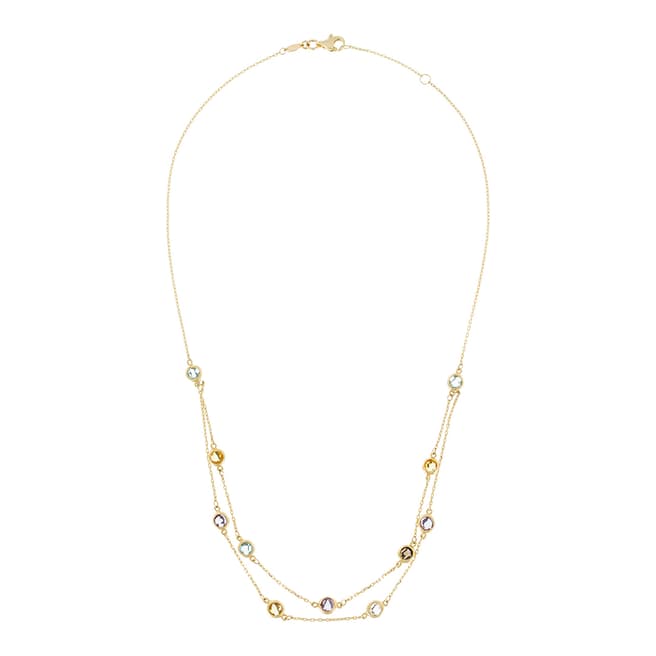 Or Eclat Gold Multi-Strand Circle Necklace