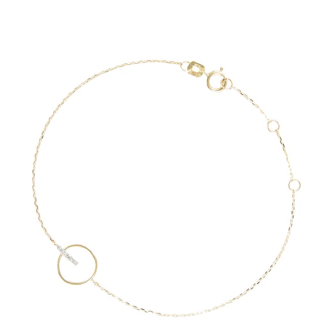 Le Diamantaire Gold Circle Linked Bracelet