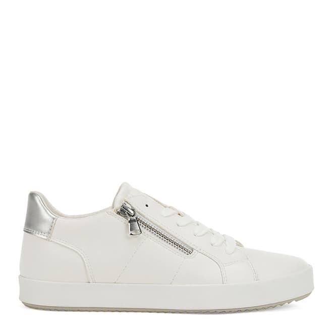 Geox Optic White Leather Blomiee Trainers