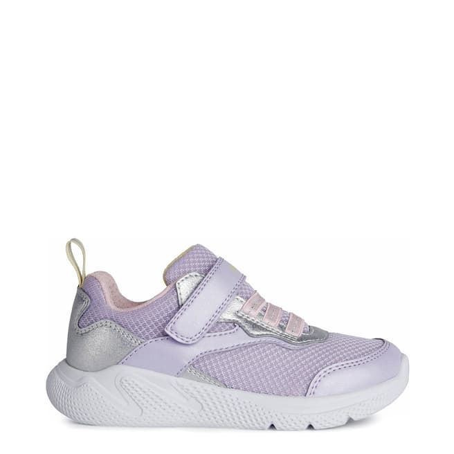 Geox Girl's Junior Lilac and White Sneakers