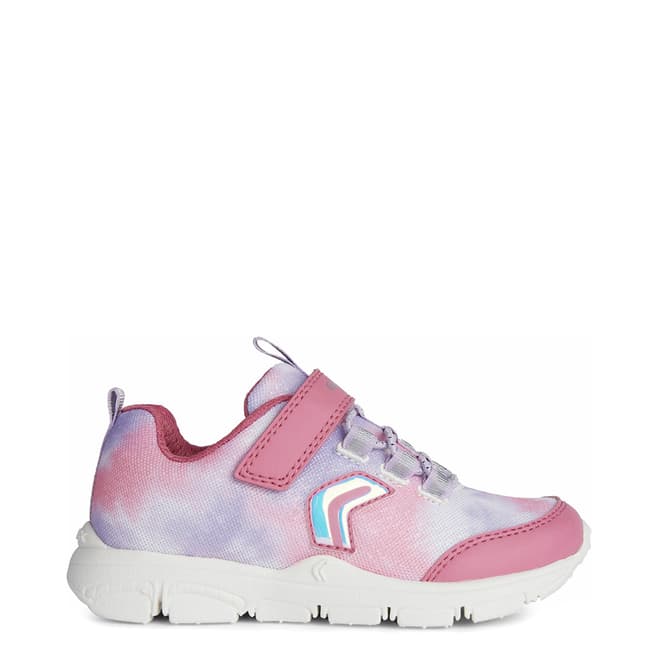 Geox Girl's Pink and Lilac Torque Sneakers