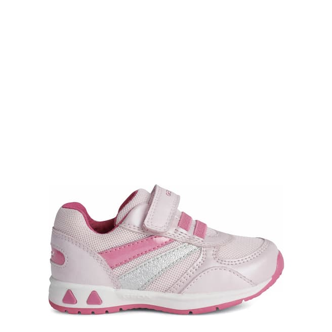 Geox Baby Girl's Pink and Silver Pavlis Sneakers