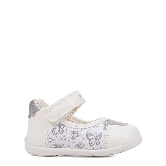 Geox Baby Girls White Elthan Shoes