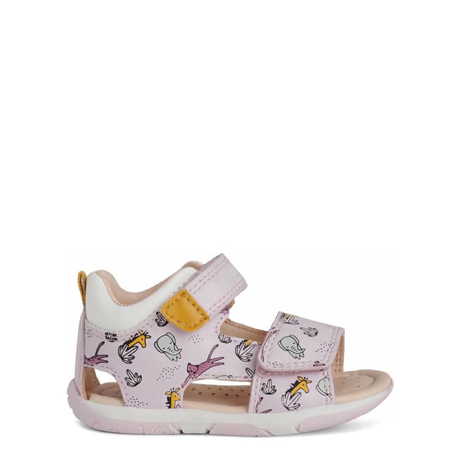 Geox Baby Pink and White Primi Passi Sandal