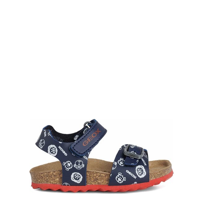 Geox Baby Navy and Red Sandali Sandal