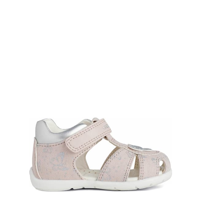 Geox Baby Light Rose and Silver Primi Passi Sandal