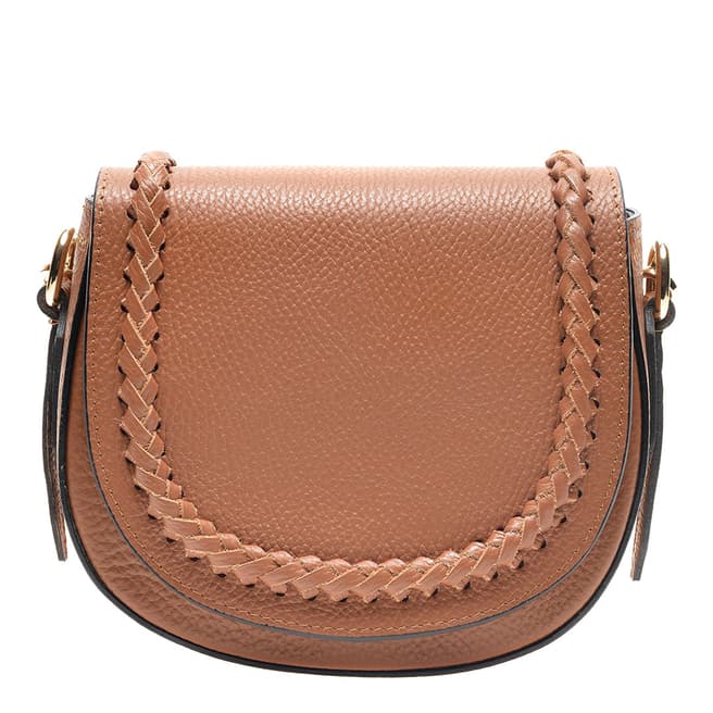 Renata Corsi Brown Leather Shoulder Bag