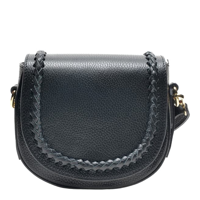 Renata Corsi Black Leather Shoulder Bag