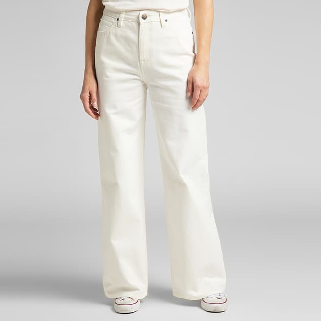 Lee Jeans White Stella Flared Jeans