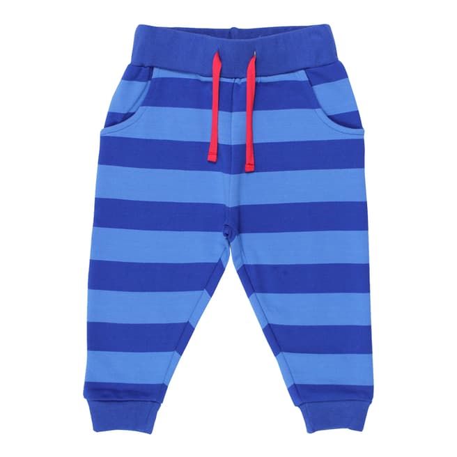 Toby Tiger Blue Organic Striped Joggers