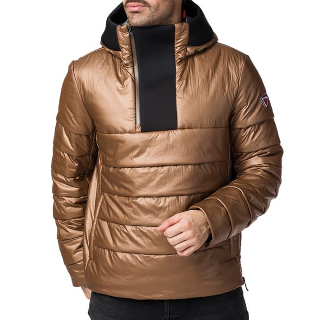 Rossignol Brown Quilted Down Puffer Jacket 