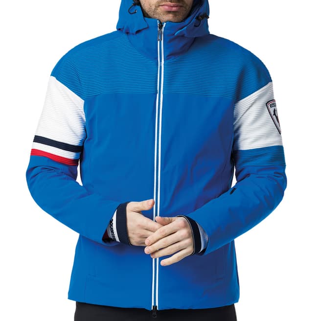 Rossignol Blue Logo Hooded Waterproof Jacket