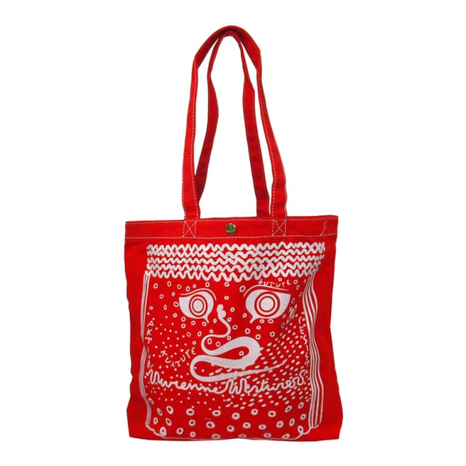 Vivienne Westwood Red I Am Expensiv Tote