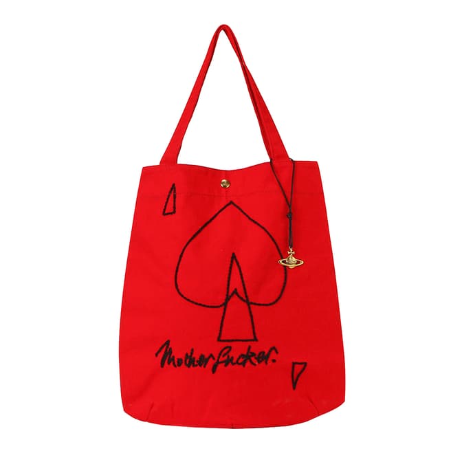 Vivienne Westwood Red Spade Small Round Shopper