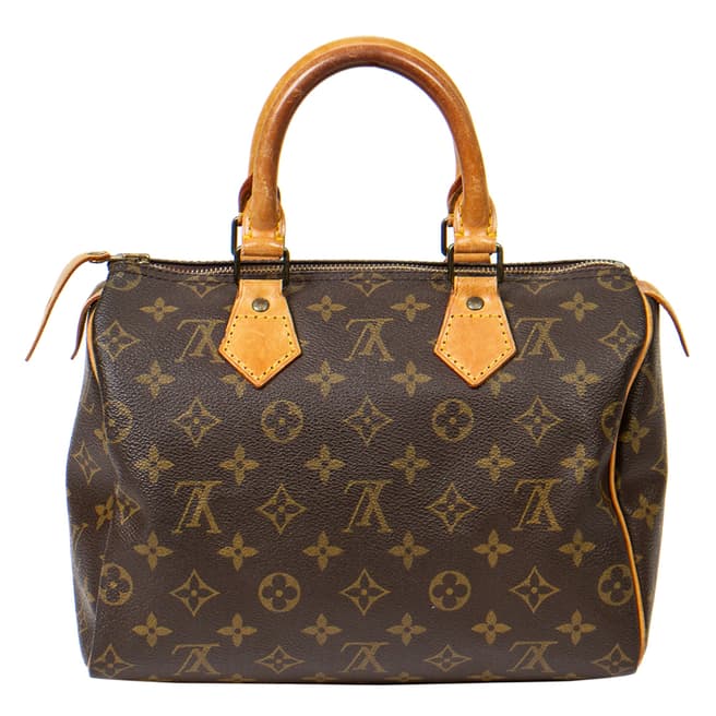 Vintage Louis Vuitton Brown Speedy Handbag 25