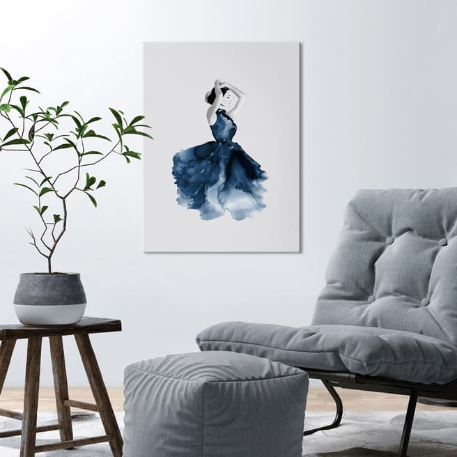 Artist Lane Lady in Blue 41x51cm Printed Canvas