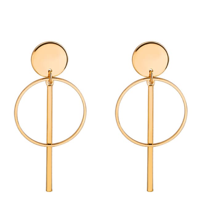 Chloe Collection by Liv Oliver 18k Gold Geometric Earrings