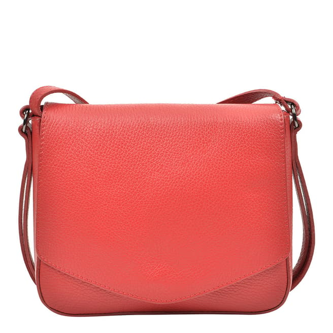 Carla Ferreri Red Flap Shoulder Bag