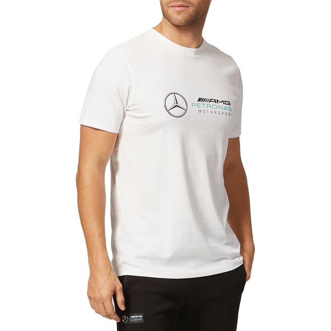 Mercedes AMG-Petronas Motorsport White Mercedes Logo T-Shirt