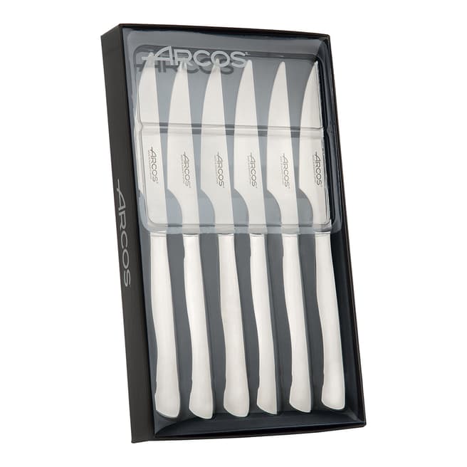 Arcos 6 Piece Silver Table Knife Set