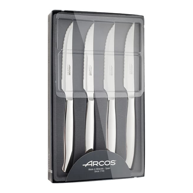 Arcos 4 Piece Silver Table Knife Set