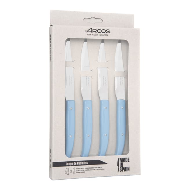 Arcos Set of 4 Blue Steak Knives
