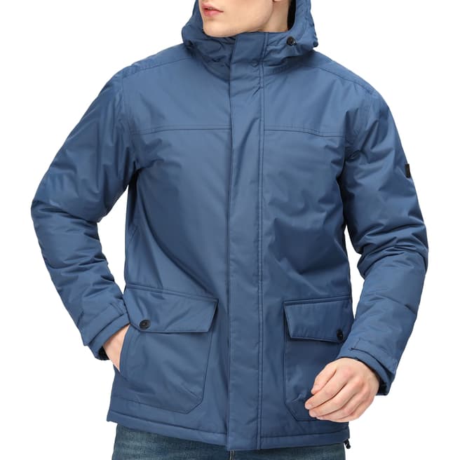 Regatta Blue Waterproof Hooded Jacket
