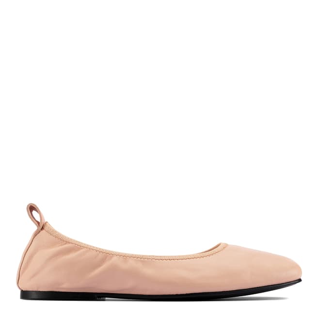 Clarks Pink Leather Pure Ballet Flats