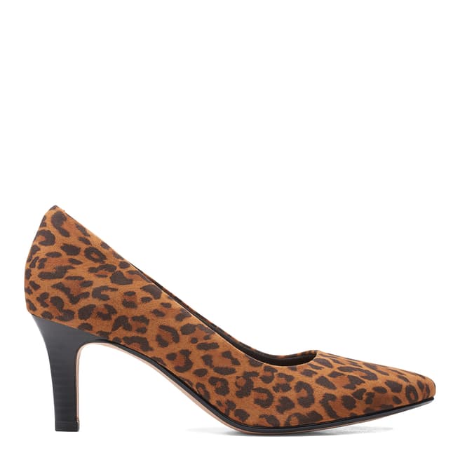 Clarks Leopard Print Illeana Tulip Court Shoes