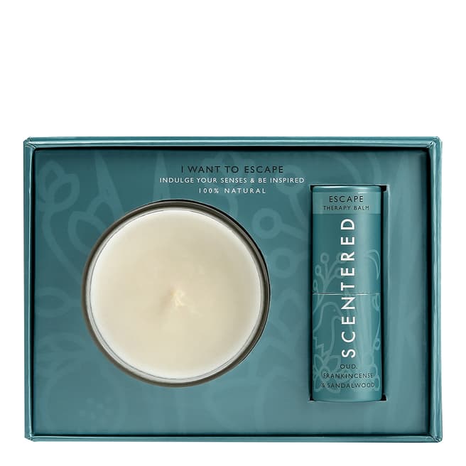 Scentered I Want to Escape Aromatherapy Balm & Candle Gift Set