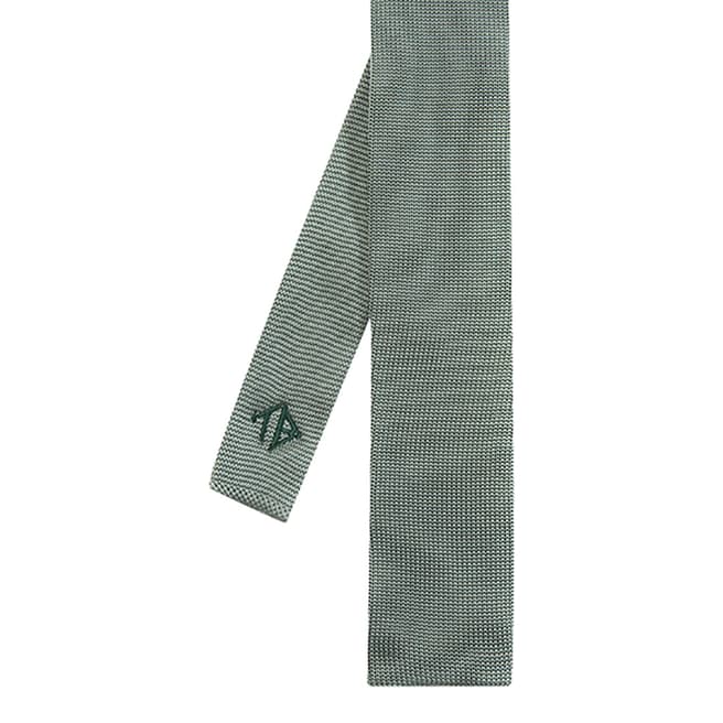 Ted Baker Mint Borrow Embroidered Knitted Tie