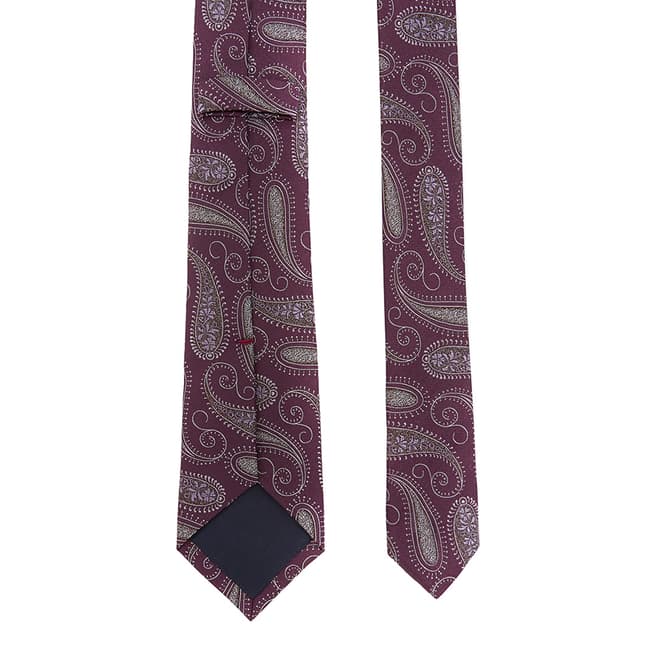 Ted Baker Purple Carash Paisley Tie
