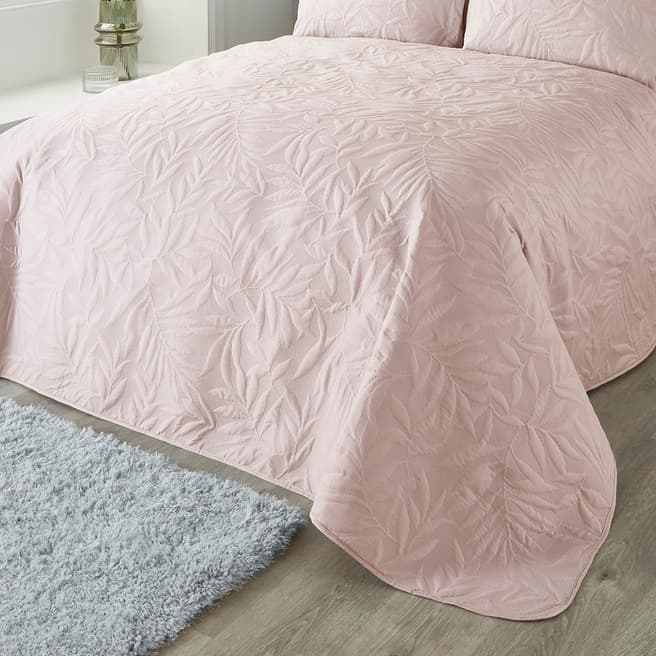 Serene Luana 230x200cm Bedspread, Blush