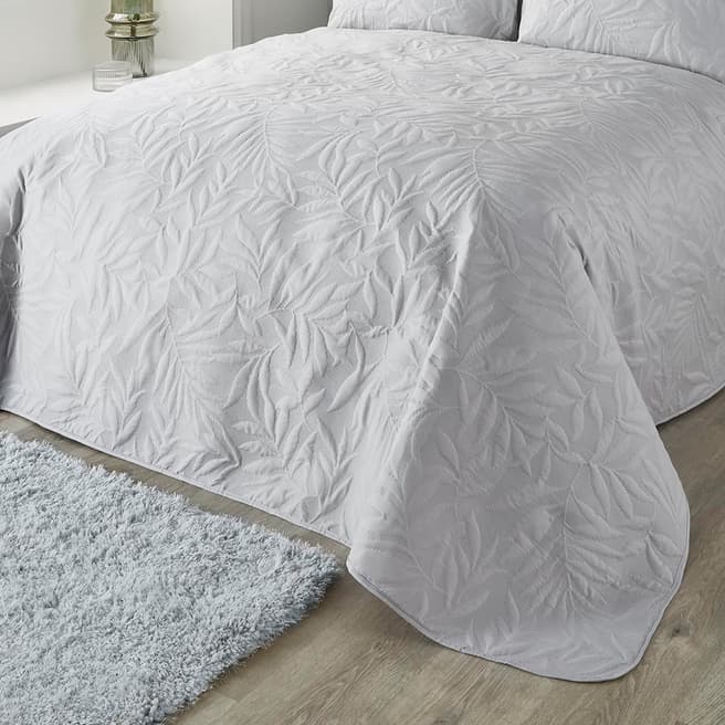 Serene Luana 230x200cm Bedspread, Silver