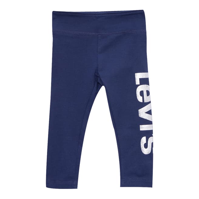 Levi's Girl Kid's Medieval Blue High Rise Graphic Leggings
