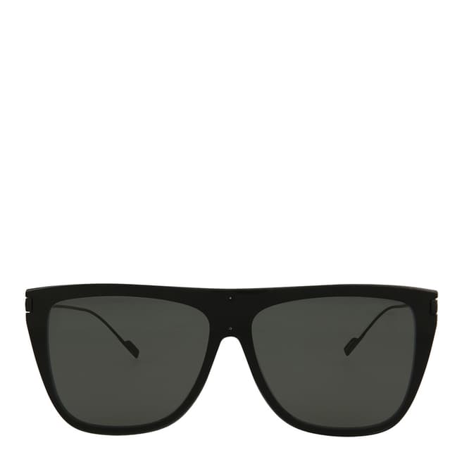 Saint Laurent Unisex Shiny/ Black Saint Laurent Sunglasses 99mm