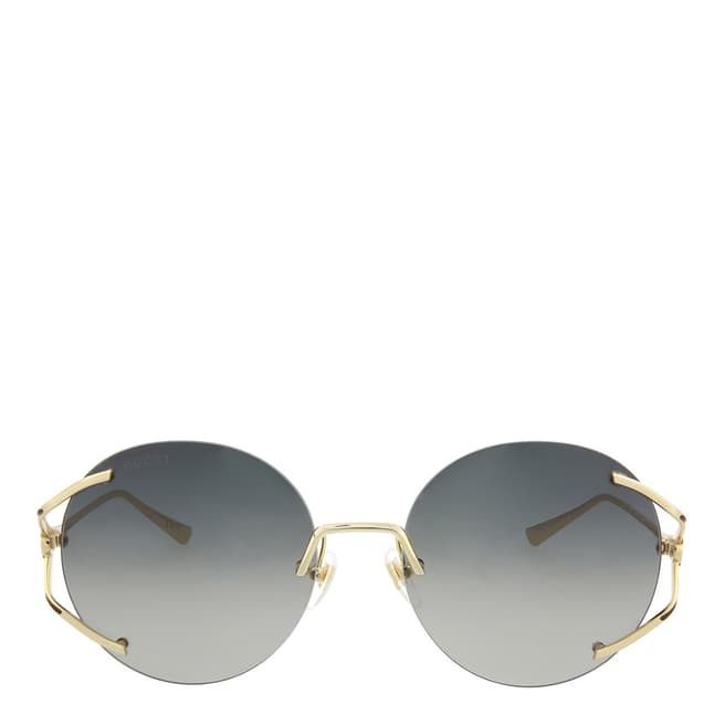 Gucci Women's Gold/ Grey Gucci Sunglasses 57mm