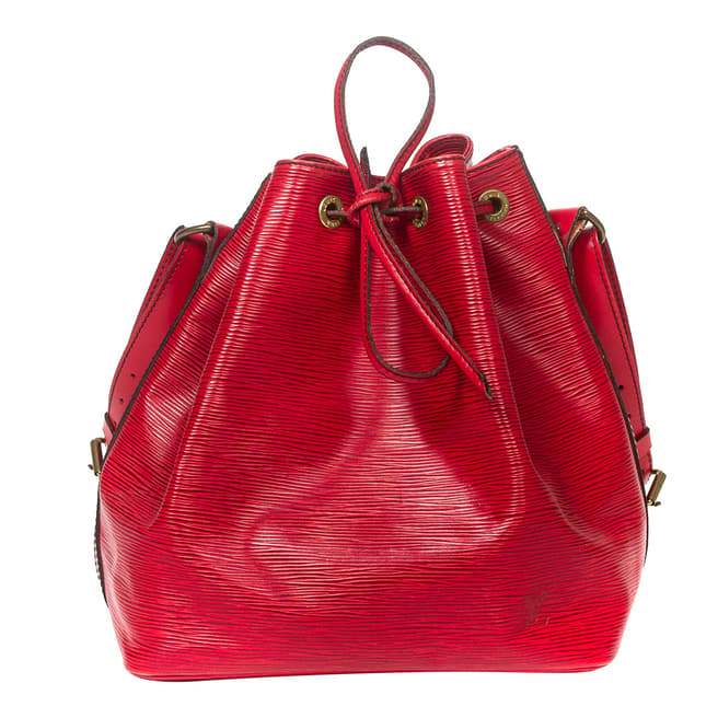 Vintage Louis Vuitton Vintage Red Noe Black Stitch Shoulder Bag