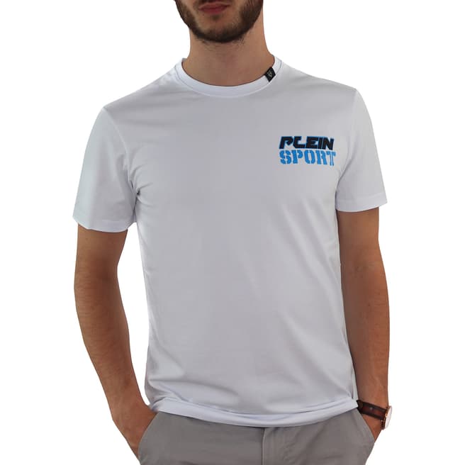 Philipp Plein White Cotton Logo T-Shirt