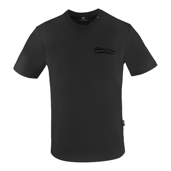 Philipp Plein Black Cotton T-Shirt