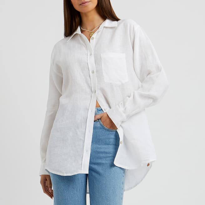 N°· Eleven White Linen Shirt