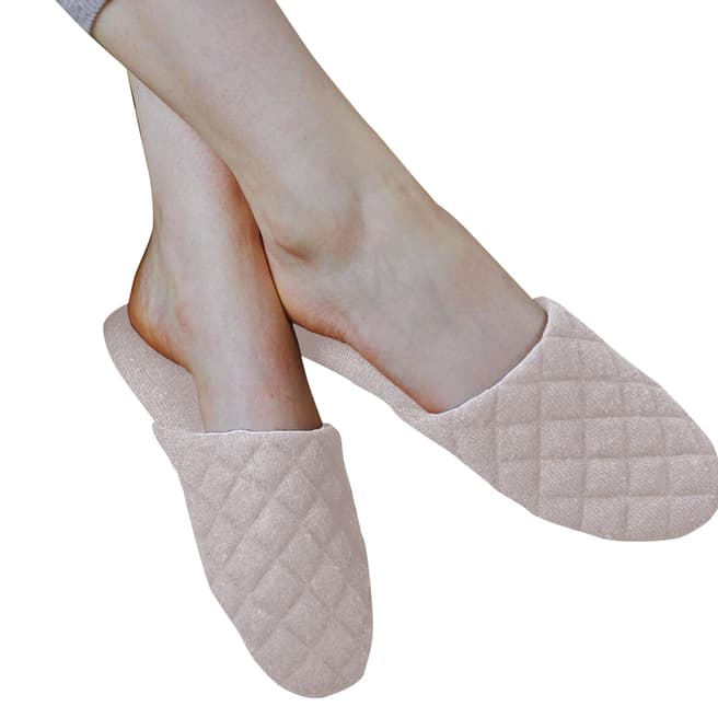 Loop Cashmere Pale Pink Slippers